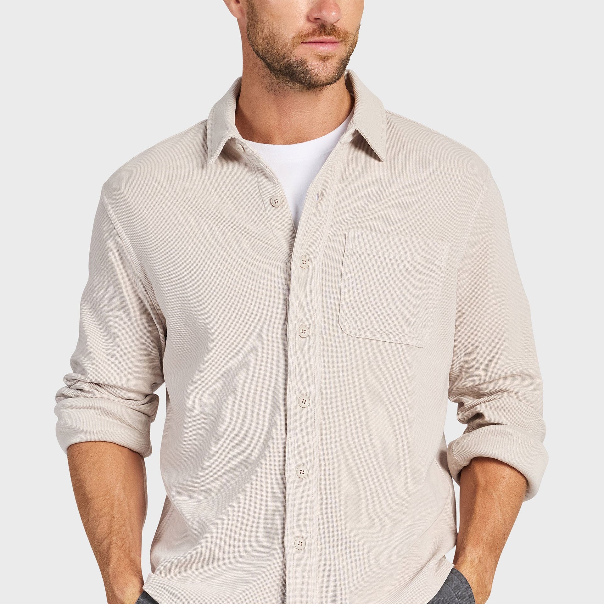 Carlos Cotton Waffle Shirt